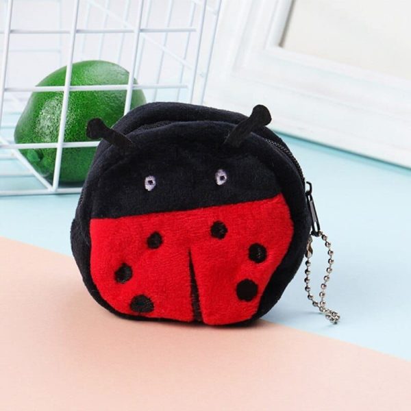 la coccinelle - petit sac en peluche