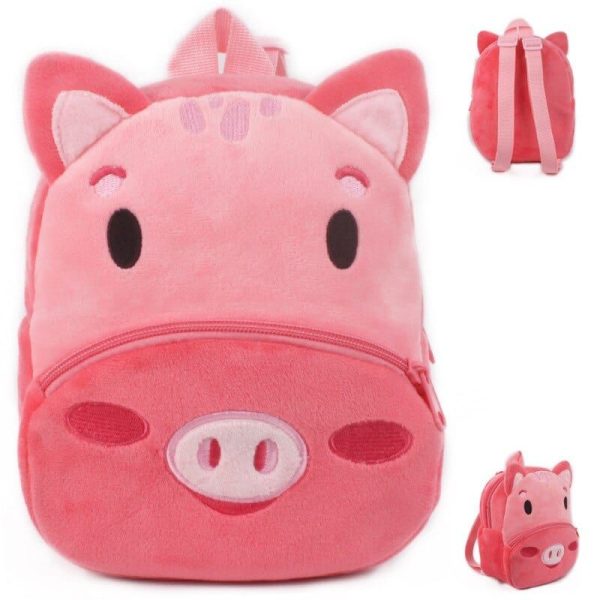 le cochon doux - sac à dos en peluche