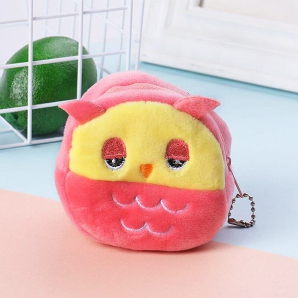 le hibou câlin - petit sac en peluche