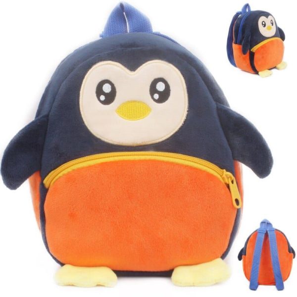le petit pingouin - sac à dos en peluche