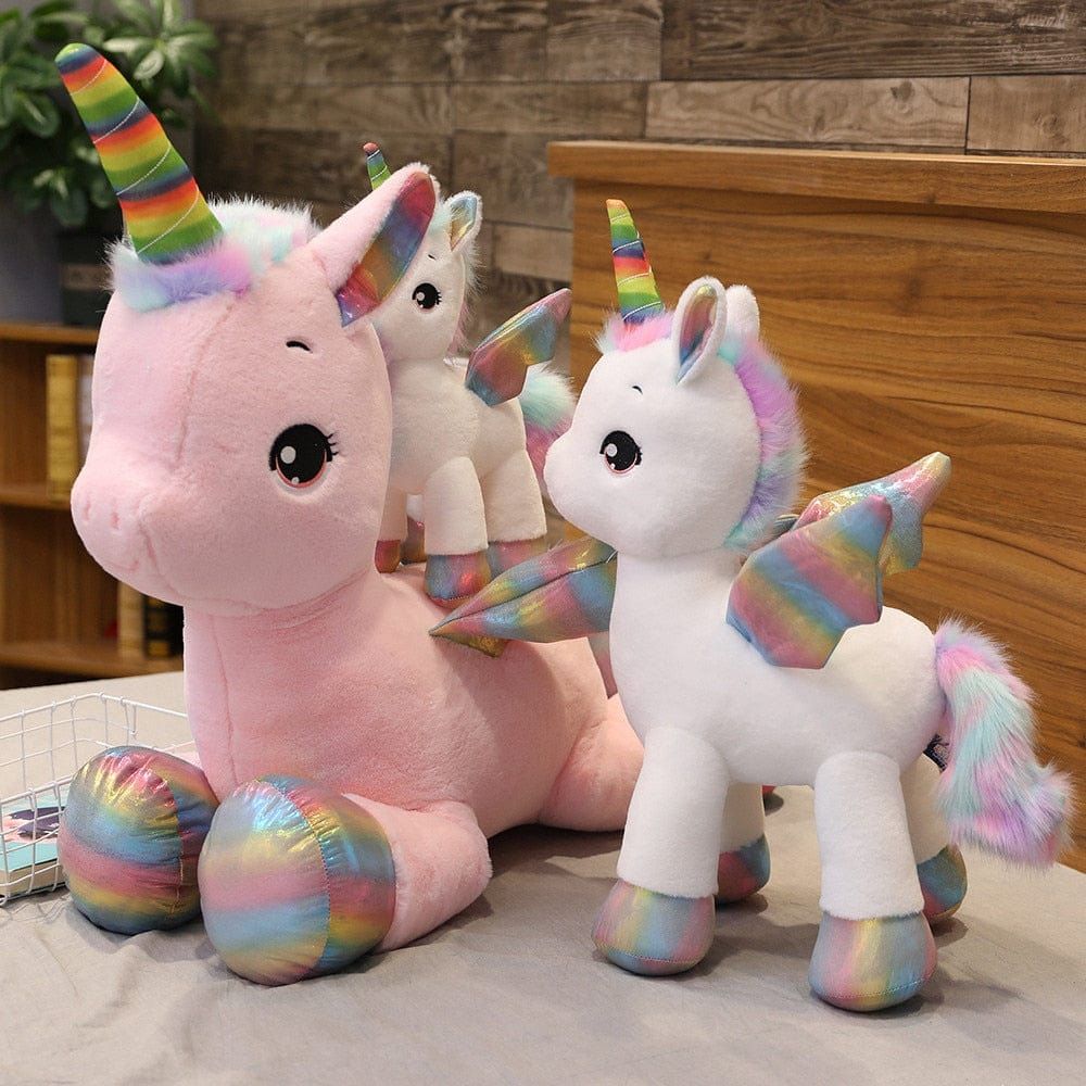 licorne peluche douce multicolore
