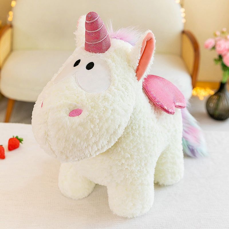 licorne peluche magique multicolore