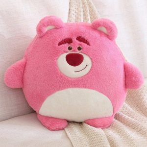 ours en peluche câlin rose