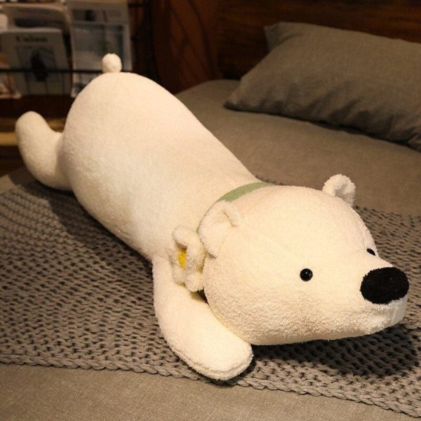 ours en peluche géant polaire blanc