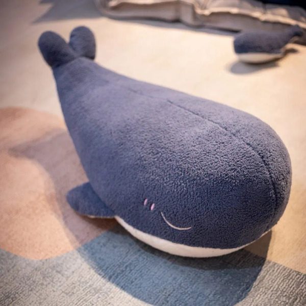 peluche baleine grande et bleue