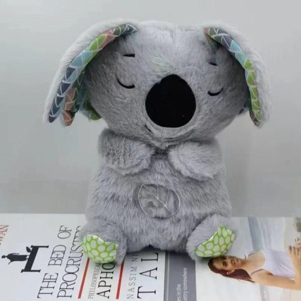 peluche bruit blanc koala doudou gris