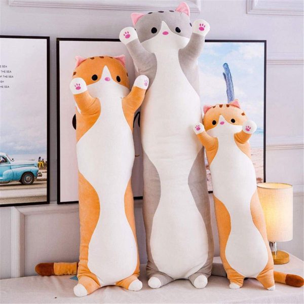 peluche chat long aux petites pattes