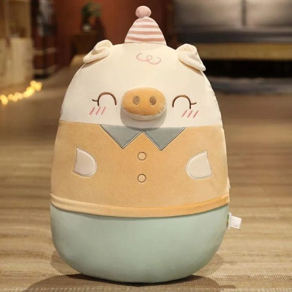 peluche cochon squishmallow joyeux