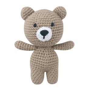 peluche crochet ours marron