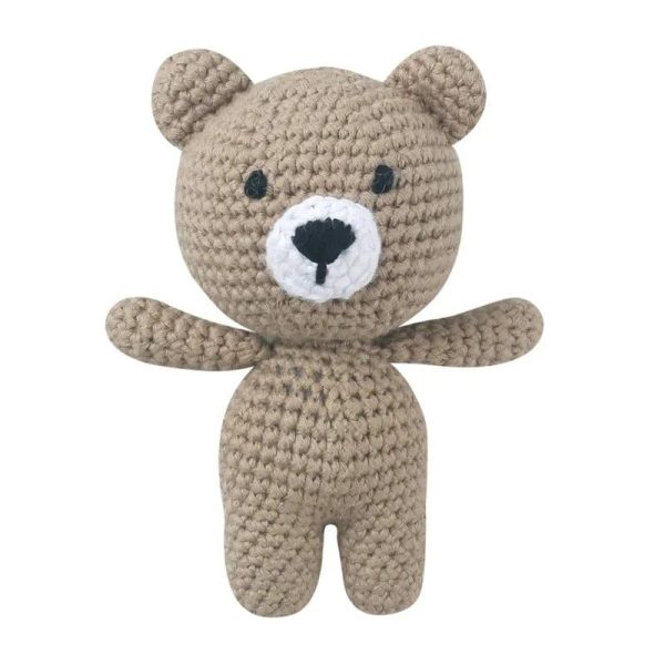 peluche crochet ours marron