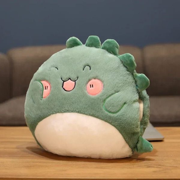 peluche dinosaure squishmallow réchauffe main
