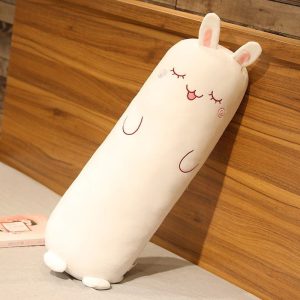 peluche géante lapin endormi