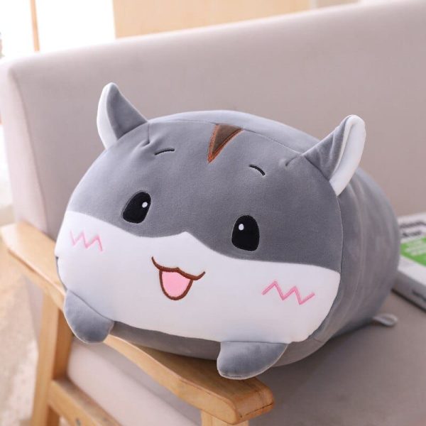 peluche hamster squishmallow gris