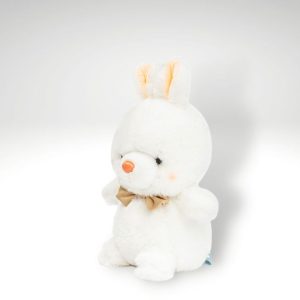 peluche lapin tout petit avec un nœud de papillon