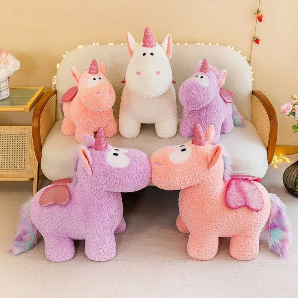 peluche licorne colorée magique