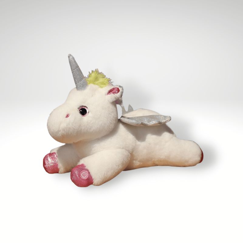 peluche licorne lumineuse multicolore