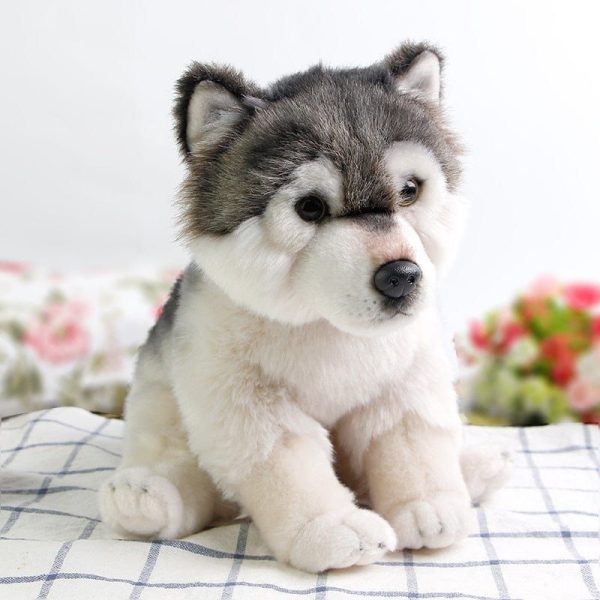 peluche loup petit et mignon