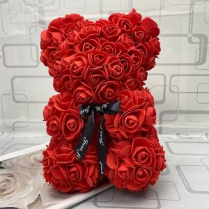 peluche ourson rose Saint-Valentin