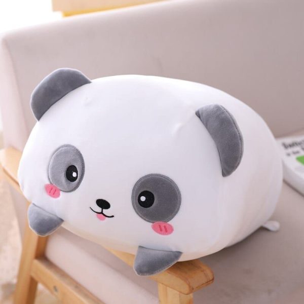 peluche panda squishmallow aux joues roses