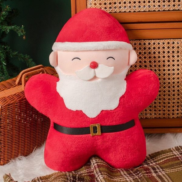peluche père noël au nez rouge
