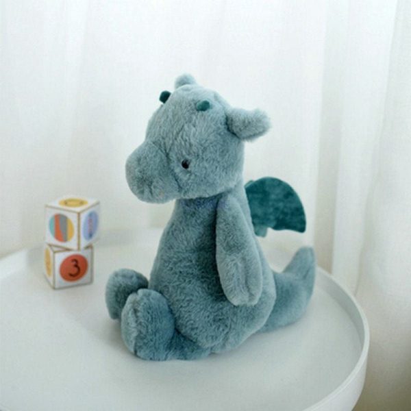 peluche petit dragon bleu