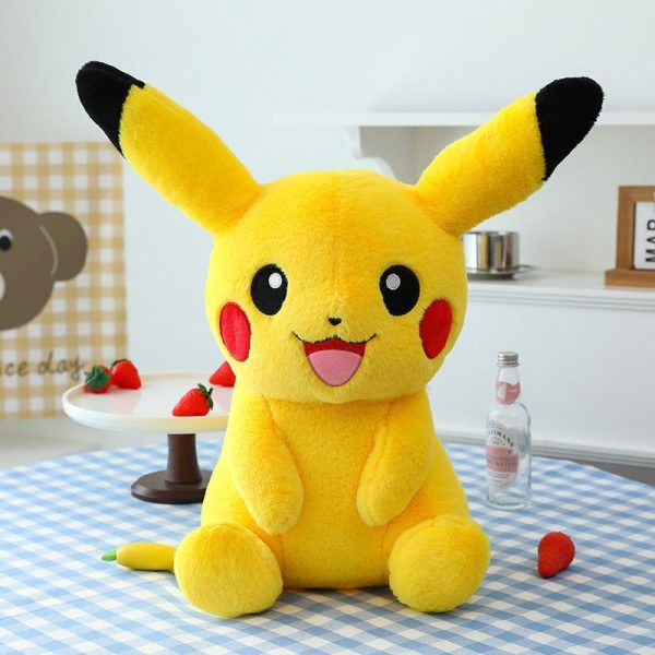 peluche pikachu pokémon jaune joues rouges