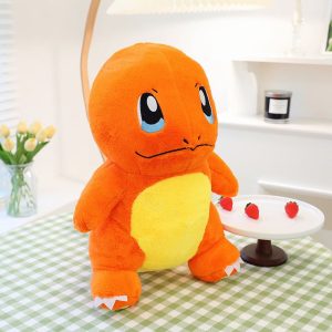 peluche salamèche pokémon orange feu étincelant