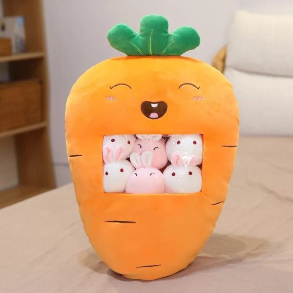 peluche squishmallow carotte géante