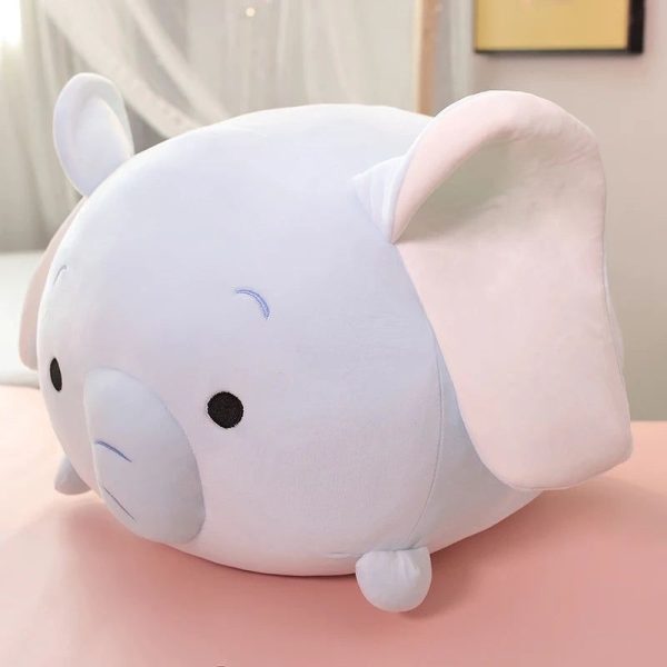 peluche squishmallow éléphant bleuté