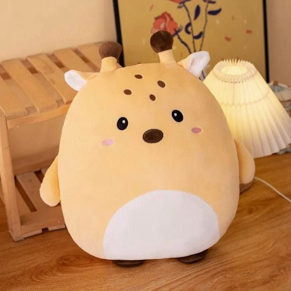 peluche squishmallow girafe brun