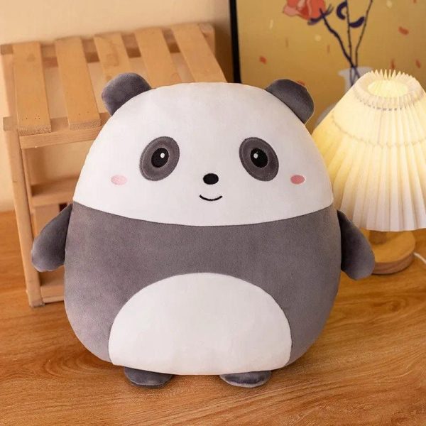 peluche squishmallow panda blanc petit et mignon