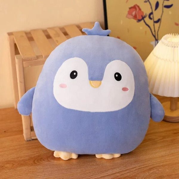 peluche squishmallow pingouin bleu petit et mignon