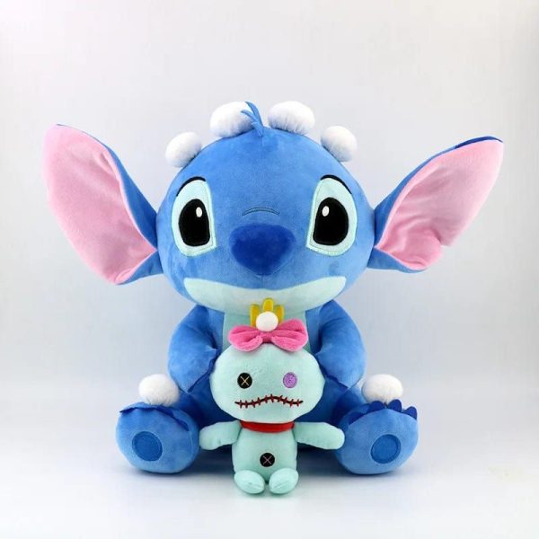peluche Stitch et doudou Scrump