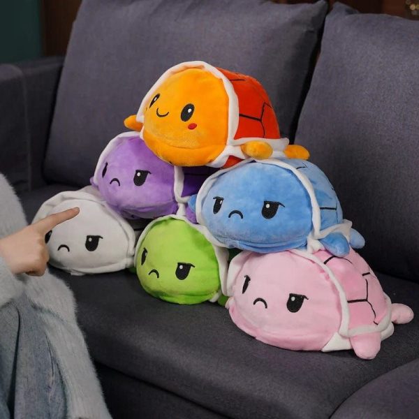 peluche tortue réversible