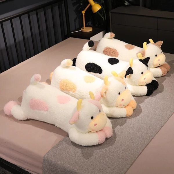 peluche vache géante colorée
