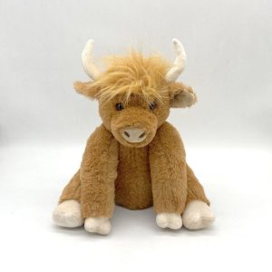 peluche vache highland marron