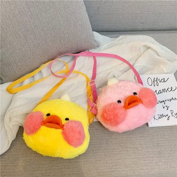 poussin de compagnie sac à bandoulière en peluche