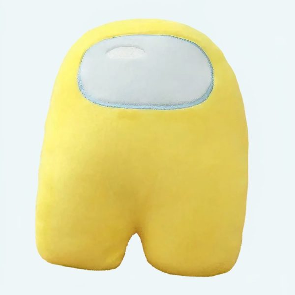 peluche among us jaune douce câline personnage jeu
