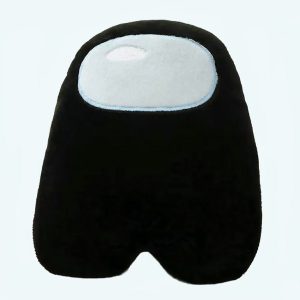 peluche among us noire douce personnage jeu câlin