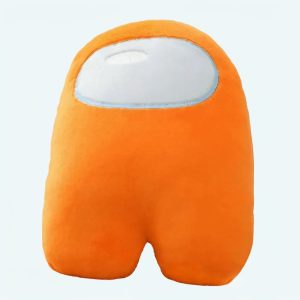 peluche among us orange douce câline univers gaming