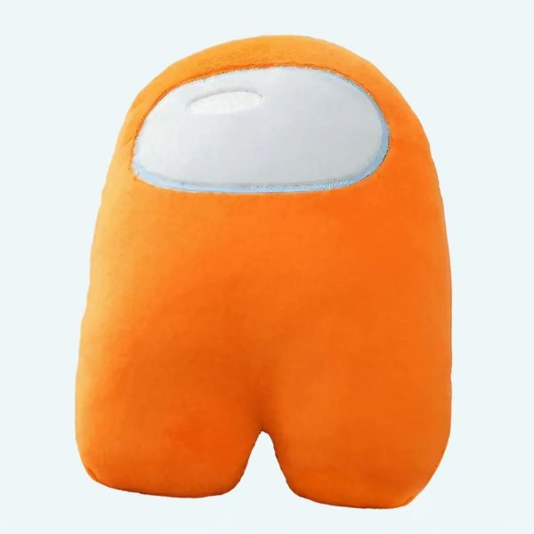 peluche among us orange douce câline univers gaming