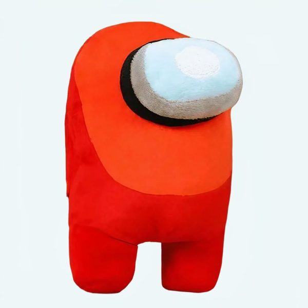peluche among us rouge orange douce enfant amusant