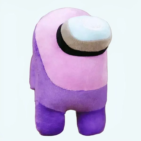peluche among us violette douce câline enfant
