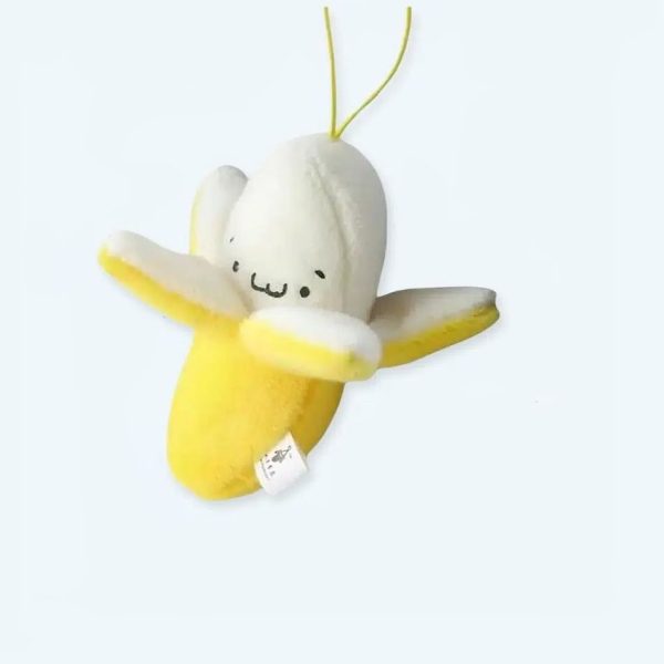 peluche banane jaune douce