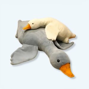 peluche canard géant jaune doux