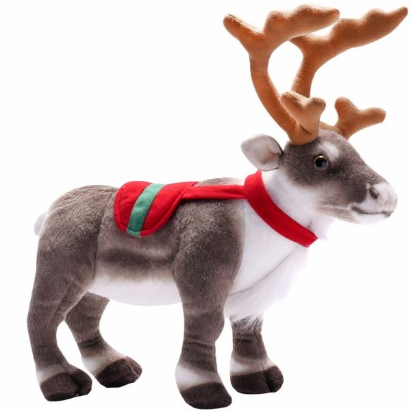 peluche cerf de noël douce enfant cadeau festif chaleureux