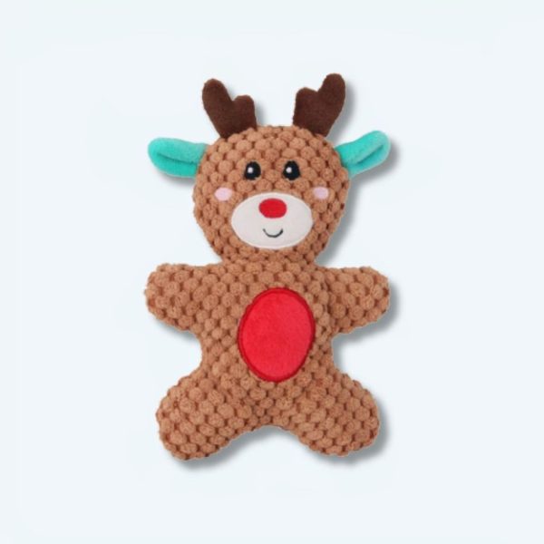 peluche cerf noël pain d'épice douillet