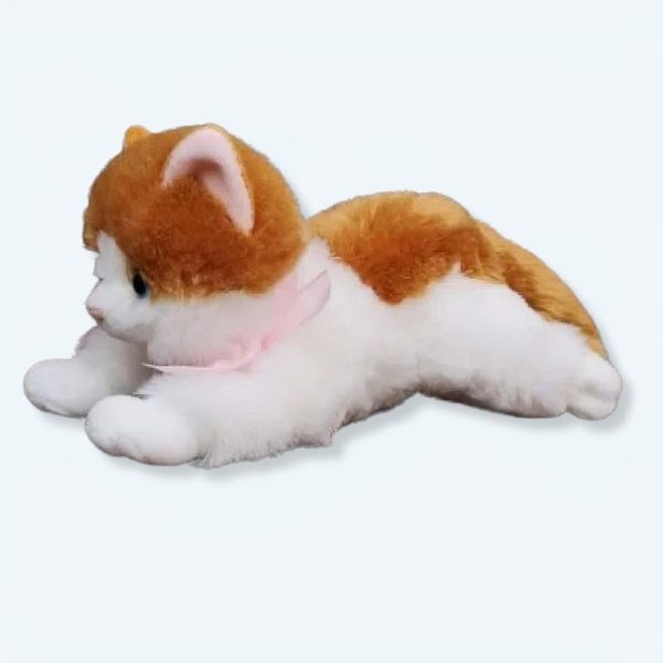 peluche chaton marron doux