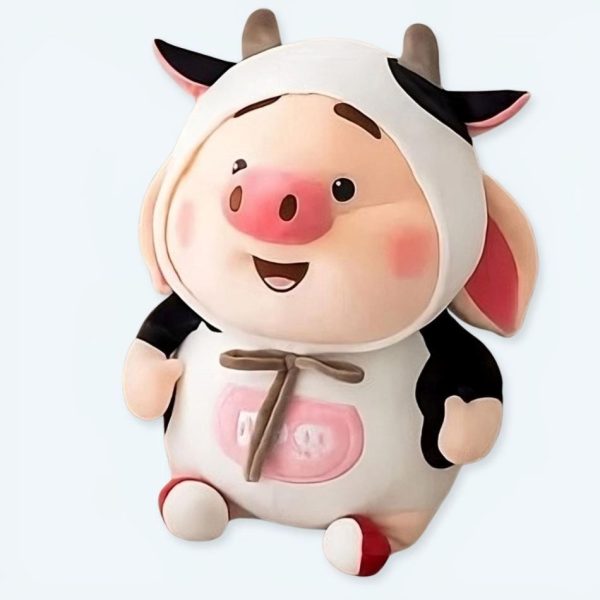 peluche cochon kawaii rose doux enfant câlin