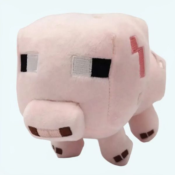 peluche cochon minecraft doux compagnon enfant jeu